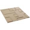 imageEkena Millwork WP20X20ODWH 19 58quotW x 19 58quotH Odessa EnduraWall Decorative 3D Wall Panel Covers 267 Sq FtWhiteUltraCover Satin Smokey Beige