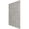 imageEkena Millwork WP20X20ODWH 19 58quotW x 19 58quotH Odessa EnduraWall Decorative 3D Wall Panel Covers 267 Sq FtWhiteUniversal Aged Metallic Rust
