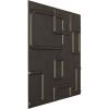 imageEkena Millwork WP20X20ODWH 19 58quotW x 19 58quotH Odessa EnduraWall Decorative 3D Wall Panel Covers 267 Sq FtWhiteUniversal Aged Metallic Weathered Steel