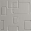 imageEkena Millwork WP20X20ODWH 19 58quotW x 19 58quotH Odessa EnduraWall Decorative 3D Wall Panel Covers 267 Sq FtWhiteUniversal Pearl Metallic Sea Mist