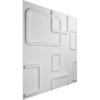 imageEkena Millwork WP20X20ODWH 19 58quotW x 19 58quotH Odessa EnduraWall Decorative 3D Wall Panel Covers 267 Sq FtWhiteWhite
