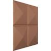 imageEkena Millwork WP20X20RIWH 19 58quotW x 19 58quotH Richmond EnduraWall Decorative 3D Wall Panel Covers 267 Sq FtAged Copper