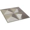 imageEkena Millwork WP20X20RIWH 19 58quotW x 19 58quotH Richmond EnduraWall Decorative 3D Wall Panel Covers 267 Sq FtBright Coat Chrome