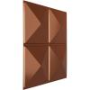 imageEkena Millwork WP20X20RIWH 19 58quotW x 19 58quotH Richmond EnduraWall Decorative 3D Wall Panel Covers 267 Sq FtBright Coat Copper