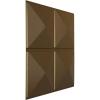 imageEkena Millwork WP20X20RIWH 19 58quotW x 19 58quotH Richmond EnduraWall Decorative 3D Wall Panel Covers 267 Sq FtMetallic Champagne Bronze