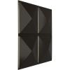imageEkena Millwork WP20X20RIWH 19 58quotW x 19 58quotH Richmond EnduraWall Decorative 3D Wall Panel Covers 267 Sq FtMetallic Charcoal