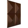 imageEkena Millwork WP20X20RIWH 19 58quotW x 19 58quotH Richmond EnduraWall Decorative 3D Wall Panel Covers 267 Sq FtMetallic Dark Copper