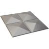 imageEkena Millwork WP20X20RIWH 19 58quotW x 19 58quotH Richmond EnduraWall Decorative 3D Wall Panel Covers 267 Sq FtMetallic Dark Steel