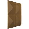 imageEkena Millwork WP20X20RIWH 19 58quotW x 19 58quotH Richmond EnduraWall Decorative 3D Wall Panel Covers 267 Sq FtMetallic Gold Rush