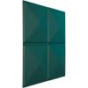 imageEkena Millwork WP20X20RIWH 19 58quotW x 19 58quotH Richmond EnduraWall Decorative 3D Wall Panel Covers 267 Sq FtUltraCover Satin Lagoon