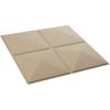 imageEkena Millwork WP20X20RIWH 19 58quotW x 19 58quotH Richmond EnduraWall Decorative 3D Wall Panel Covers 267 Sq FtUltraCover Satin Smokey Beige
