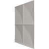 imageEkena Millwork WP20X20RIWH 19 58quotW x 19 58quotH Richmond EnduraWall Decorative 3D Wall Panel Covers 267 Sq FtUniversal Aged Metallic Rust