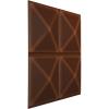 imageEkena Millwork WP20X20RIWH 19 58quotW x 19 58quotH Richmond EnduraWall Decorative 3D Wall Panel Covers 267 Sq FtUniversal Aged Metallic Rust