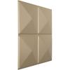 imageEkena Millwork WP20X20RIWH 19 58quotW x 19 58quotH Richmond EnduraWall Decorative 3D Wall Panel Covers 267 Sq FtUniversal Metallic Champagne Mist