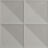 imageEkena Millwork WP20X20RIWH 19 58quotW x 19 58quotH Richmond EnduraWall Decorative 3D Wall Panel Covers 267 Sq FtUniversal Metallic Rustic Mist
