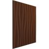 imageEkena Millwork WP20X20SOWH 19 58quotW x 19 58quotH Shoreline EnduraWall Decorative 3D Wall Panel Covers 267 Sq FtAged Metallic Rust