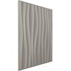 imageEkena Millwork WP20X20SOWH 19 58quotW x 19 58quotH Shoreline EnduraWall Decorative 3D Wall Panel Covers 267 Sq FtAluminum