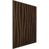imageEkena Millwork WP20X20SOWH 19 58quotW x 19 58quotH Shoreline EnduraWall Decorative 3D Wall Panel Covers 267 Sq FtAntique Brass