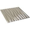 imageEkena Millwork WP20X20SOWH 19 58quotW x 19 58quotH Shoreline EnduraWall Decorative 3D Wall Panel Covers 267 Sq FtBright Chrome
