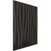 imageEkena Millwork WP20X20SOWH 19 58quotW x 19 58quotH Shoreline EnduraWall Decorative 3D Wall Panel Covers 267 Sq FtCharcoal