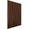imageEkena Millwork WP20X20SOWH 19 58quotW x 19 58quotH Shoreline EnduraWall Decorative 3D Wall Panel Covers 267 Sq FtDark Copper