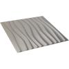 imageEkena Millwork WP20X20SOWH 19 58quotW x 19 58quotH Shoreline EnduraWall Decorative 3D Wall Panel Covers 267 Sq FtDark Steel