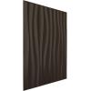 imageEkena Millwork WP20X20SOWH 19 58quotW x 19 58quotH Shoreline EnduraWall Decorative 3D Wall Panel Covers 267 Sq FtMetallic Dark Bronze