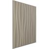 imageEkena Millwork WP20X20SOWH 19 58quotW x 19 58quotH Shoreline EnduraWall Decorative 3D Wall Panel Covers 267 Sq FtMetallic Silver