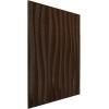 imageEkena Millwork WP20X20SOWH 19 58quotW x 19 58quotH Shoreline EnduraWall Decorative 3D Wall Panel Covers 267 Sq FtMystic Brown