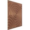 imageEkena Millwork WP20X20SPWH 19 58quotW x 19 58quotH Spiral EnduraWall Decorative 3D Wall Panel Covers 267 Sq FtAged Copper