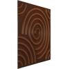 imageEkena Millwork WP20X20SPWH 19 58quotW x 19 58quotH Spiral EnduraWall Decorative 3D Wall Panel Covers 267 Sq FtAged Metallic Rust