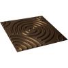 imageEkena Millwork WP20X20SPWH 19 58quotW x 19 58quotH Spiral EnduraWall Decorative 3D Wall Panel Covers 267 Sq FtAntique Brass