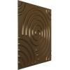 imageEkena Millwork WP20X20SPWH 19 58quotW x 19 58quotH Spiral EnduraWall Decorative 3D Wall Panel Covers 267 Sq FtChampagne Bronze