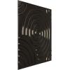 imageEkena Millwork WP20X20SPWH 19 58quotW x 19 58quotH Spiral EnduraWall Decorative 3D Wall Panel Covers 267 Sq FtCharcoal