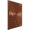 imageEkena Millwork WP20X20SPWH 19 58quotW x 19 58quotH Spiral EnduraWall Decorative 3D Wall Panel Covers 267 Sq FtCopper