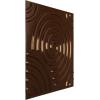 imageEkena Millwork WP20X20SPWH 19 58quotW x 19 58quotH Spiral EnduraWall Decorative 3D Wall Panel Covers 267 Sq FtDark Copper
