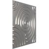 imageEkena Millwork WP20X20SPWH 19 58quotW x 19 58quotH Spiral EnduraWall Decorative 3D Wall Panel Covers 267 Sq FtDark Steel