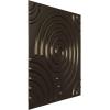 imageEkena Millwork WP20X20SPWH 19 58quotW x 19 58quotH Spiral EnduraWall Decorative 3D Wall Panel Covers 267 Sq FtMetallic Dark Bronze