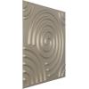 imageEkena Millwork WP20X20SPWH 19 58quotW x 19 58quotH Spiral EnduraWall Decorative 3D Wall Panel Covers 267 Sq FtMetallic Silver