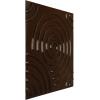 imageEkena Millwork WP20X20SPWH 19 58quotW x 19 58quotH Spiral EnduraWall Decorative 3D Wall Panel Covers 267 Sq FtMystic Brown