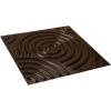 imageEkena Millwork WP20X20SPWH 19 58quotW x 19 58quotH Spiral EnduraWall Decorative 3D Wall Panel Covers 267 Sq FtMystic Brown