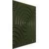 imageEkena Millwork WP20X20SPWH 19 58quotW x 19 58quotH Spiral EnduraWall Decorative 3D Wall Panel Covers 267 Sq FtSatin Canyon Green