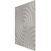imageEkena Millwork WP20X20SPWH 19 58quotW x 19 58quotH Spiral EnduraWall Decorative 3D Wall Panel Covers 267 Sq FtSatin Lagoon