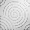 imageEkena Millwork WP20X20SPWH 19 58quotW x 19 58quotH Spiral EnduraWall Decorative 3D Wall Panel Covers 267 Sq FtWhite