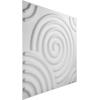 imageEkena Millwork WP20X20SPWH 19 58quotW x 19 58quotH Spiral EnduraWall Decorative 3D Wall Panel Covers 267 Sq FtWhite
