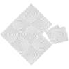 imageEkena Millwork WP20X20SPWH 19 58quotW x 19 58quotH Spiral EnduraWall Decorative 3D Wall Panel Covers 267 Sq FtWhite