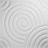 imageEkena Millwork WP20X20SPWH 19 58quotW x 19 58quotH Spiral EnduraWall Decorative 3D Wall Panel Covers 267 Sq FtWhite