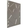 imageEkena Millwork WP20X20VEWH 19 58quotW x 19 58quotH Versailles EnduraWall Decorative 3D Wall Panel Covers 267 Sq FtBright Chrome