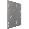 imageEkena Millwork WP20X20VEWH 19 58quotW x 19 58quotH Versailles EnduraWall Decorative 3D Wall Panel Covers 267 Sq FtDark Steel
