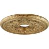 imageLivex Lighting 820065 Ceiling Medallion Hand Applied Vintage Gold Leaf with Gilded Accents 22kquotDx15quotHHand Applied Vintage Gold Leaf with Gilded Accents